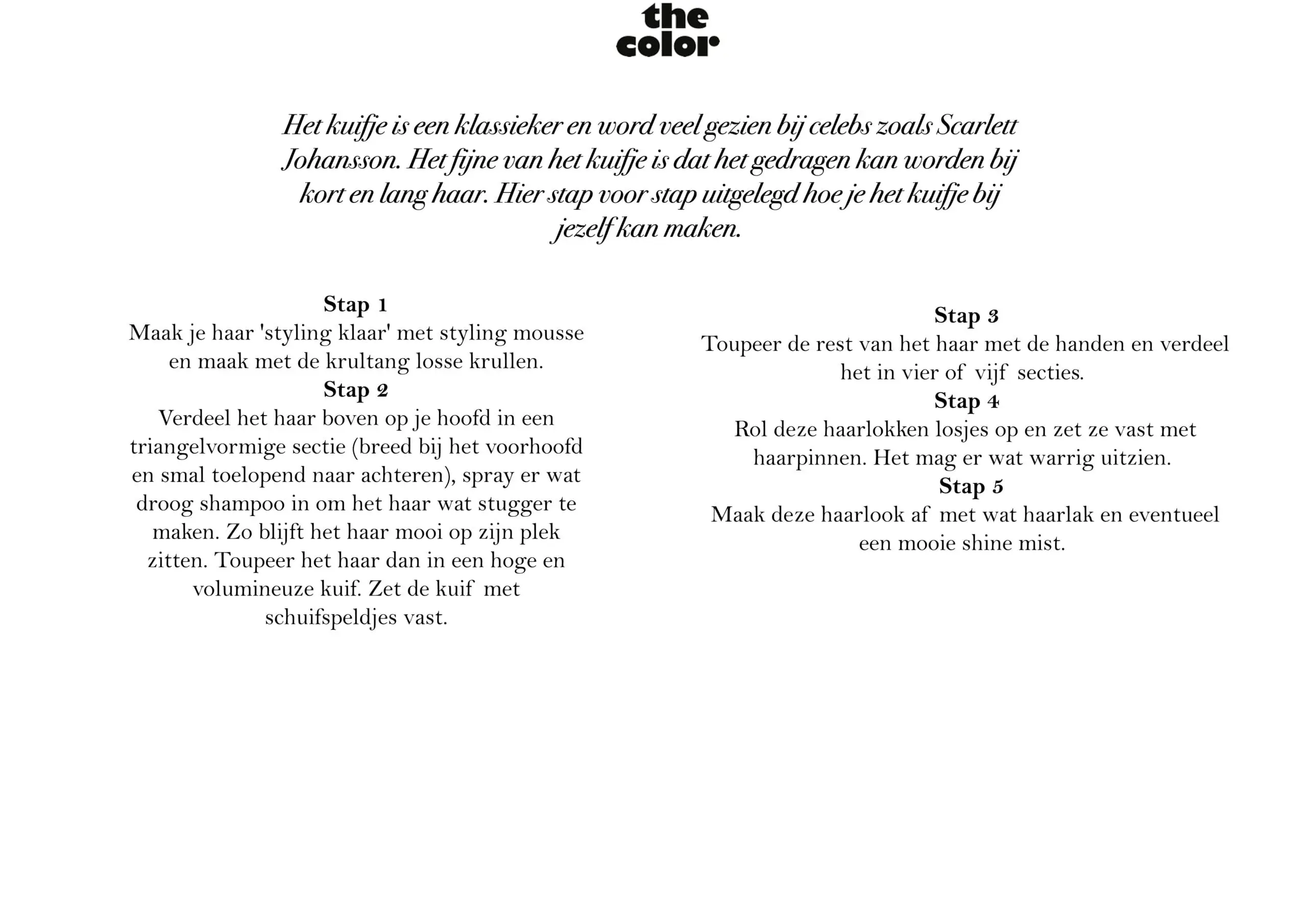 The Color Pedro Parisian Chic