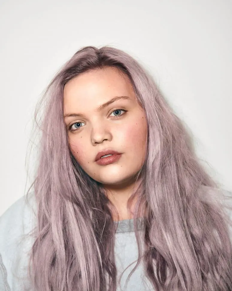 The Color paars haar trend