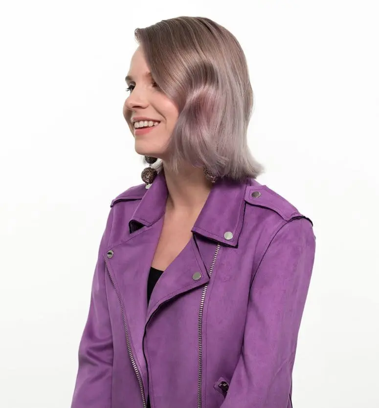 The Color paars haar trend