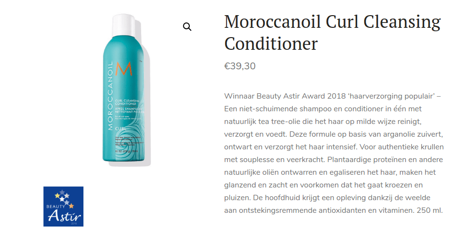 the color producten voor krullen moroccanoil