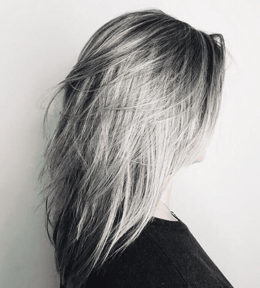 the color metallic zilvergrijs haar