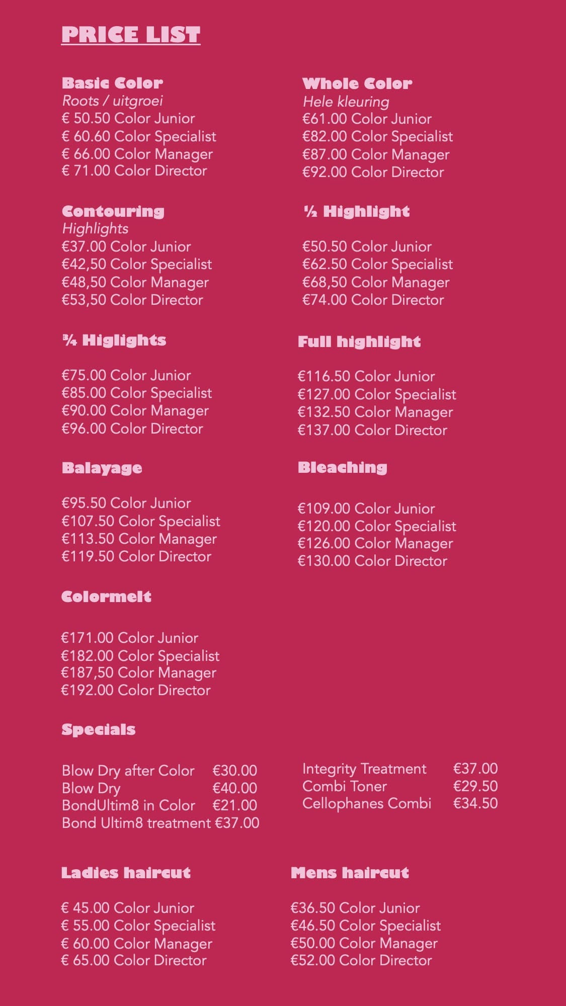 PrijzenlijstTheColorSalons1 — The Color